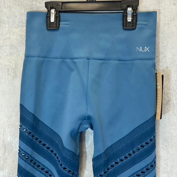 NUX Women's Steely Skies High Life High-Waist Open Mesh Seamless Pull-On Ankle - Picture 3 of 10